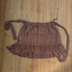 SHEIN Brown and Purple Floral skirt